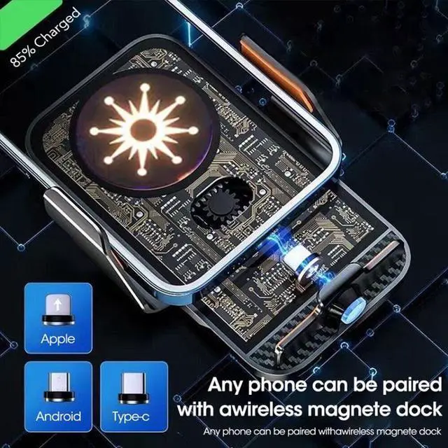 Alt view image 7 of 7 - WEKOME WP-U204 Wireless Charging 15W MAX IPhone Car Holder