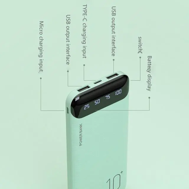 Alt view image 2 of 4 - WEKOME WP-161 Power Bank 10000MAH 4 USB port