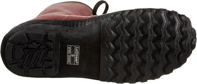 Alt view image 7 of 10 - LACROSSE 00223120-11 Size 11 Men's Steel Rubber Boot, Red