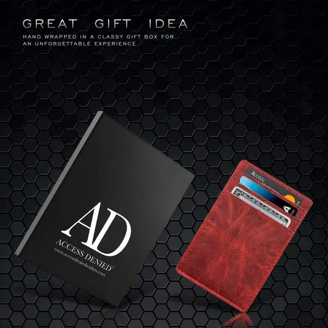 Alt view image 13 of 14 - Slim Minimalist Wallets for Men & Women - Front Pocket Wallet RFID Blocking Card Holder