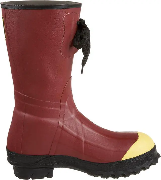Alt view image 9 of 10 - LACROSSE 00223120-11 Size 11 Men's Steel Rubber Boot, Red