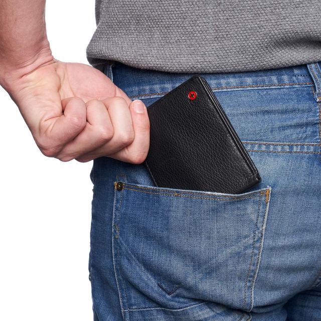 Alt view image 9 of 13 - Alpine Swiss Mens Wallet for Men RFID Protected Leather Mens Wallet Spencer Bifold Divided Bill Section Gift Box 2 ID Windows 14 Card Storage Pockets