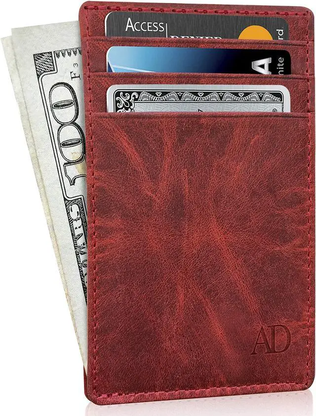 Alt view image 8 of 14 - Slim Minimalist Wallets for Men & Women - Front Pocket Wallet RFID Blocking Card Holder