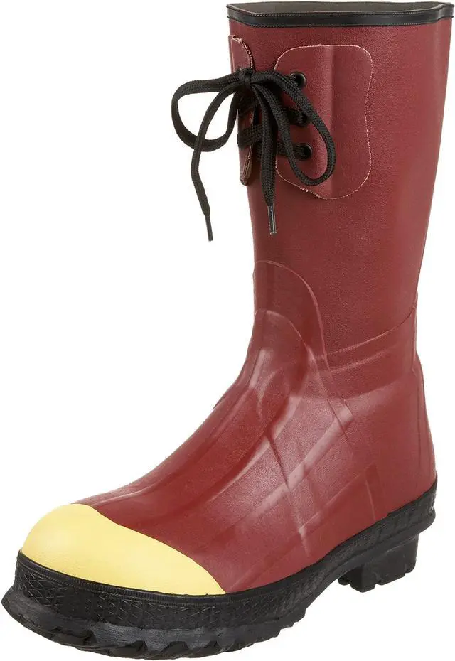Alt view image 4 of 10 - LACROSSE 00223120-11 Size 11 Men's Steel Rubber Boot, Red