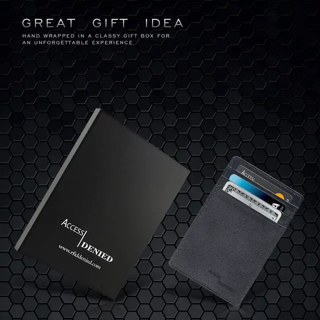 Alt view image 13 of 14 - Slim Minimalist Wallets for Men & Women - Front Pocket Wallet RFID Blocking Card Holder