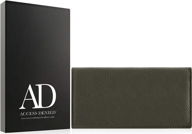 Alt view image 9 of 9 - Genuine Leather Checkbook Cover For Men & Women - Checkbook Covers With Card Holder Wallet RFID Blocking