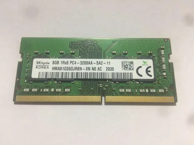 Alt view image 2 of 3 - Hynix 8GB PC4- DDR4-3200MHz 260-Pin SODIMM 1.2V Single Rank Memory Module HMA81GS6CJR8N-XN