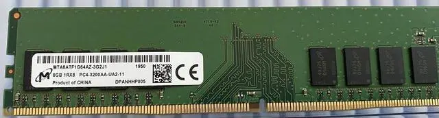 MICRON MTA8ATF1G64AZ-3G2J1 DDR4 8GB 3200Mhz 1Rx8 PC4-25600