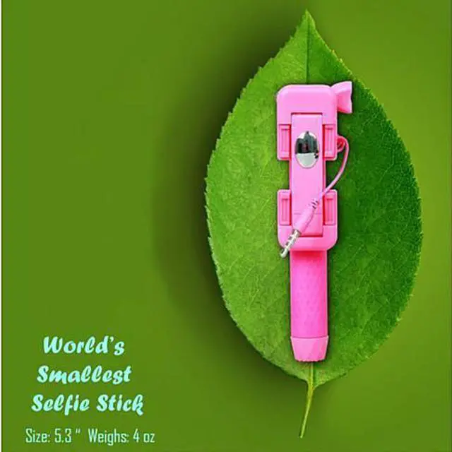 Main image of Vista Candy Bar Selfie Stick World's Smallest And Guaranteed To Fit In Your Pocket - Lime Green
