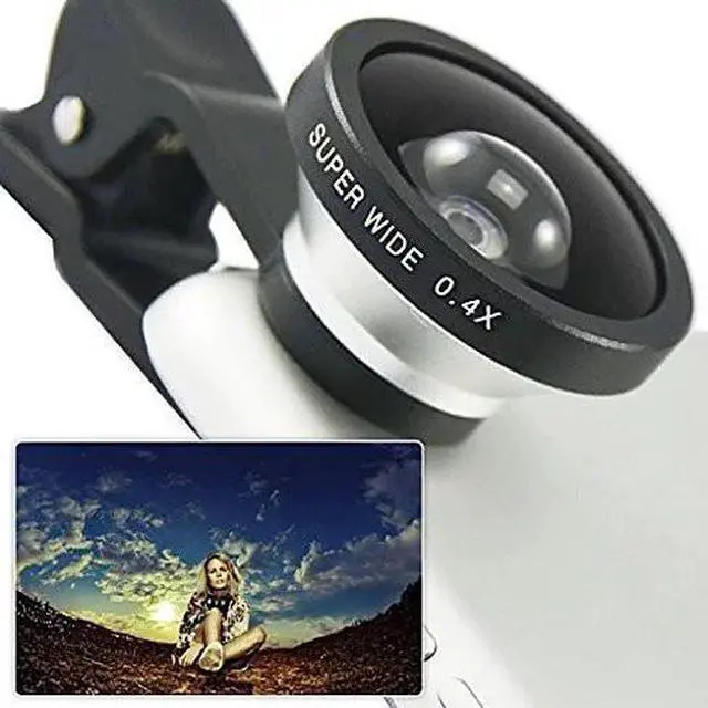 Main image of Vista SUPER WIDE Clip and Snap Lens for iPhone and any Smartphone - Black