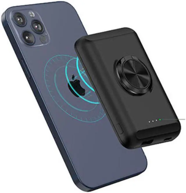 Main image of Vista Wireless Magnetic Charger And Power Bank For iPhone 12 - Black - 1"