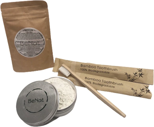 Main image of BeNat Toothpowder Bundle - Brown