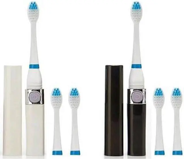 Main image of Vista MySonic ToothBrush Set of 2, For Your Home and Travel - Black - Set of 2