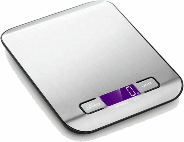Kitchen Scale, Digital Food Scales Bascula Electronic Cooking Scale Weight  Touch Screen Glass Top Diet 5kg/11Lbs Accuracy