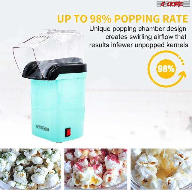 Popcorn Machine Hot Air Electric Popper Kernel No Oil 5Core POP R
