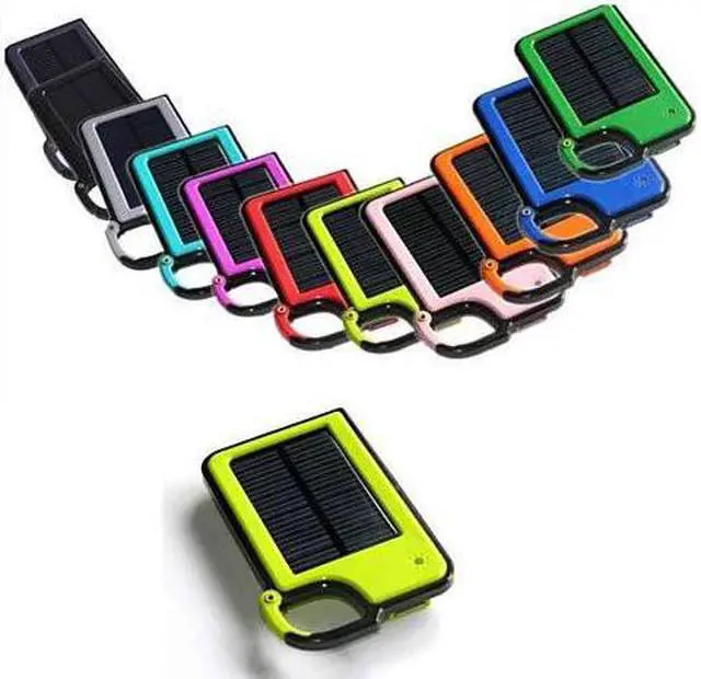 Main image of Vista Clip-on Tag Along Solar Charger For Your Smartphone - Blue