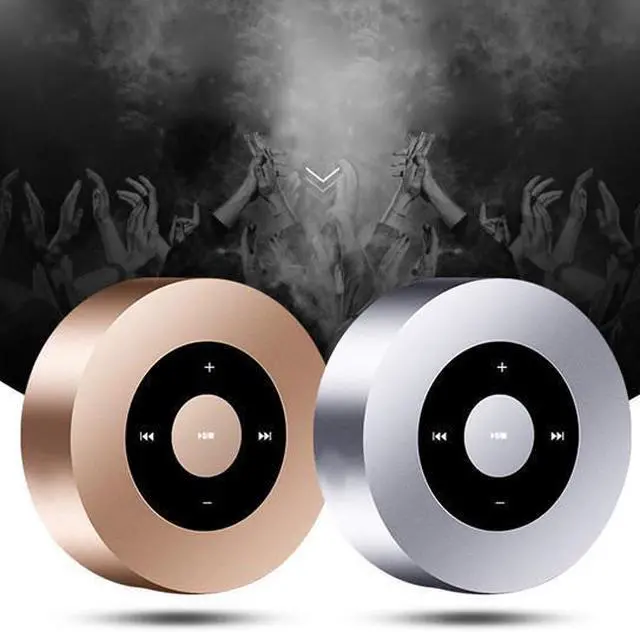 Main image of Vista Minimal Metallic Bluetooth Speaker and MP3 Player - Gold