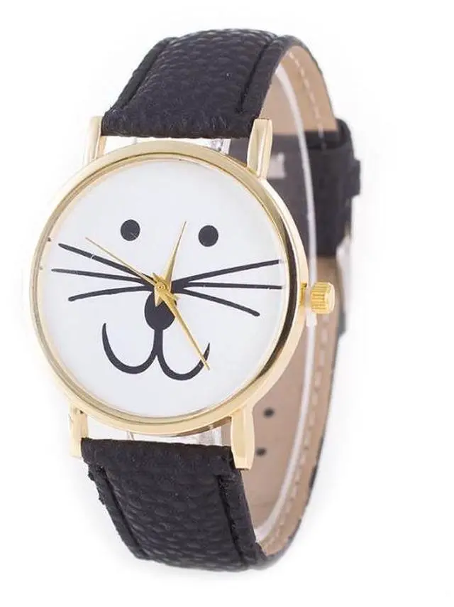 Main image of Mr. Whiskers Cat Watches 9 lives And 9 colors - Red