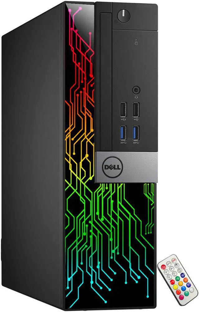 Alt view image 2 of 7 - Dell OptiPlex SFF Computer with 27 Inch Gaming Monitor i5 6500 3.2 GHz NVIDIA GT 1030 2GB 16GB RAM 512GB SSD Win 10 Pro WIFI, HAJAAN Keyboard & Mouse