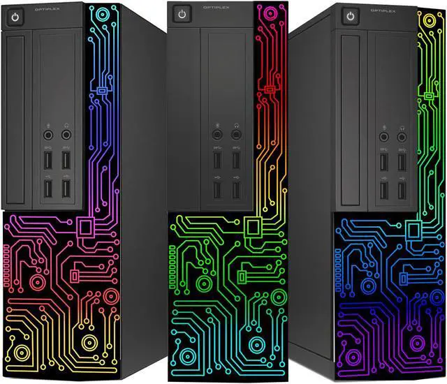 Alt view image 4 of 7 - Dell OptiPlex Desktop RGB Computer PC, Intel i5 Quad-Core Processor, 16GB RAM, 512GB SSD, 24 Inch Monitor, Keyboard Mouse and Headset, WiFi, Windows 10 Pro