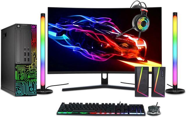 RGB Gaming Pc Desktop Computer, Includes monitor