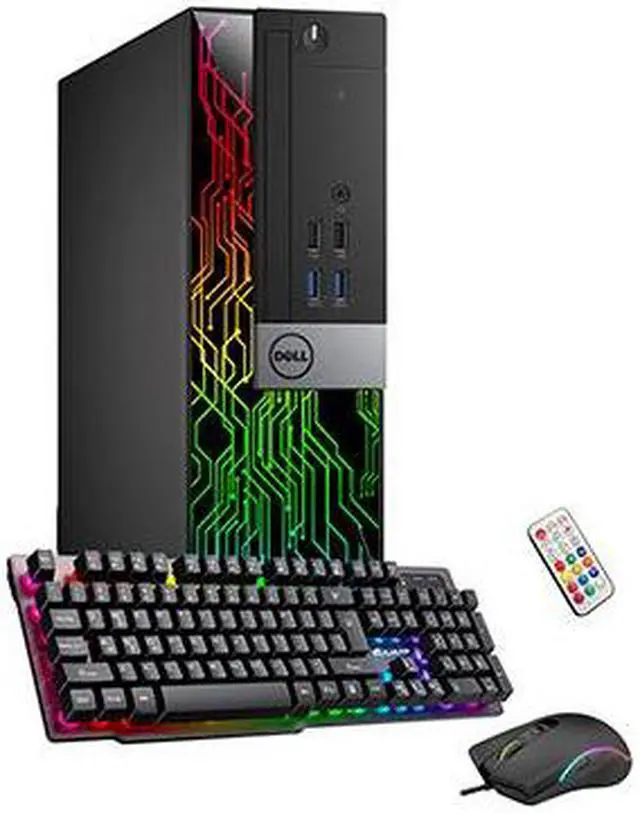 Alt view image 3 of 6 - Dell OptiPlex 5060 RGB Desktop Computer - RX 550 4GB | Intel i5-8500 Six Core (4.1GHz Turbo) | 32GB DDR4 RAM | 1TB SSD | WiFi + Bluetooth | Windows 11 Pro