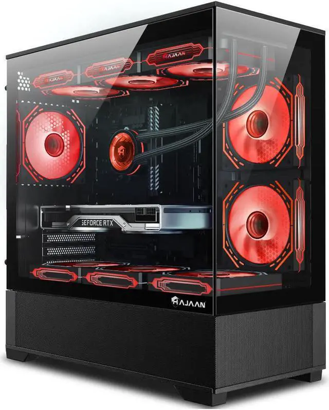 Alt view image 2 of 7 - HAJAAN Gaming PC Tower Desktop - MSI 27" Curved Gaming Monitor - RTX 4060 Ti 8GB GDDR6 - Intel Core i7-12700K - 32GB DDR4 RAM - 1TB NVMe SSD - Wifi 6 - Bluetooth - Windows 11 Pro