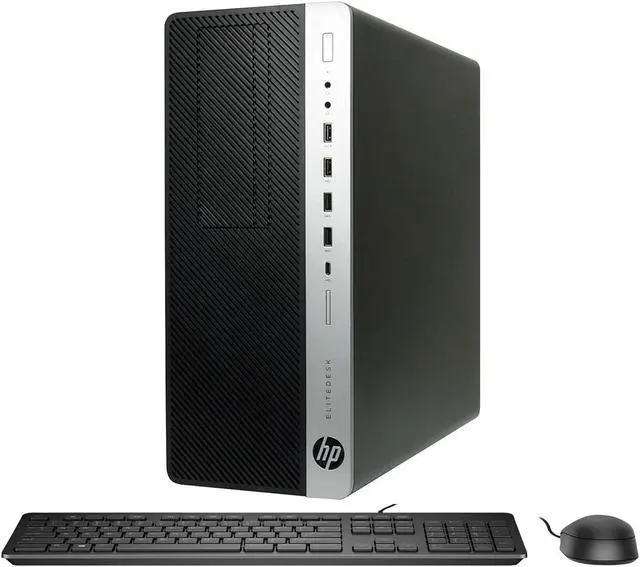 Main image of HP EliteDesk 800 G4 Tower Desktop Computer, GeForce RTX 3050 6GB, Intel Quad Core i7-8700 up to 4.6GHz, 32GB DDR4 RAM, 1TB SSD, WiFi, BT, Windows 11 Pro