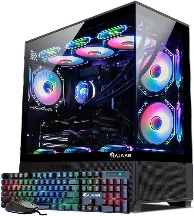 Alt view image 2 of 7 - HAJAAN Gaming PC Tower Desktop - MSI 27" Curved Gaming Monitor Combo - GeForce RTX 4060 8GB - Intel Core i7-13700F - 32GB DDR4 RAM - 1TB NVMe SSD - Wifi 6 - Windows 11 Pro