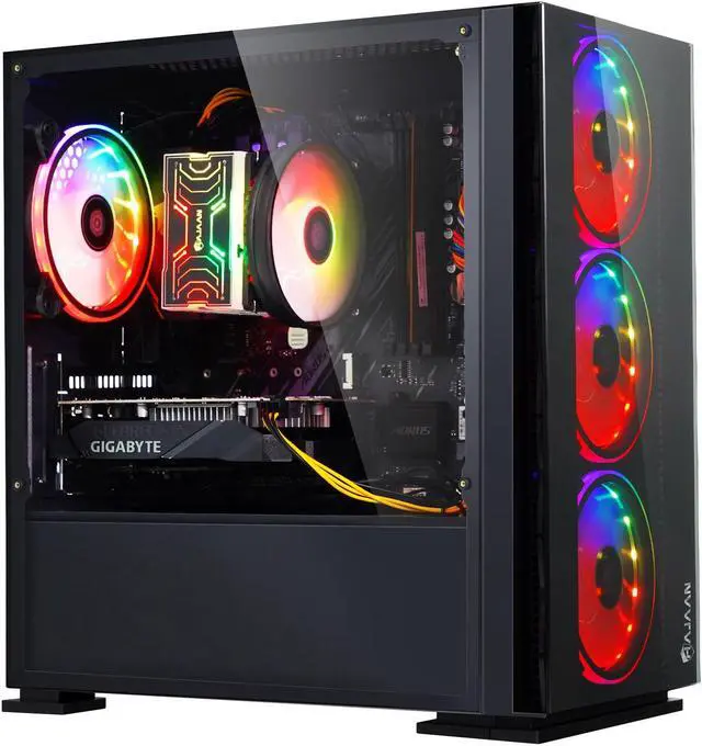 Alt view image 3 of 7 - HAJAAN BREEZE Gaming Desktop PC, Intel Core i5 11400F Processor up to 4.40GHz, NVIDIA GeForce GTX 1650 4GB, 1TB NVME SSD, 16GB DDR4 RAM 3200, Wi-Fi, Bluetooth, Windows 11 Pro