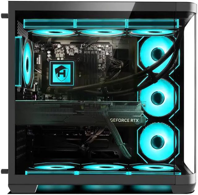 Main image of HAJAAN Gaming Desktop PC, Intel Core Ultra 7 265K, GeForce RTX 5070 12GB GDDR7, AI-Enhanced Graphics, 32GB DDR5, 2 TB NVMe SSD, INTEL Z890, Liquid Cooling, Wi-Fi 7, Window 11 Pro