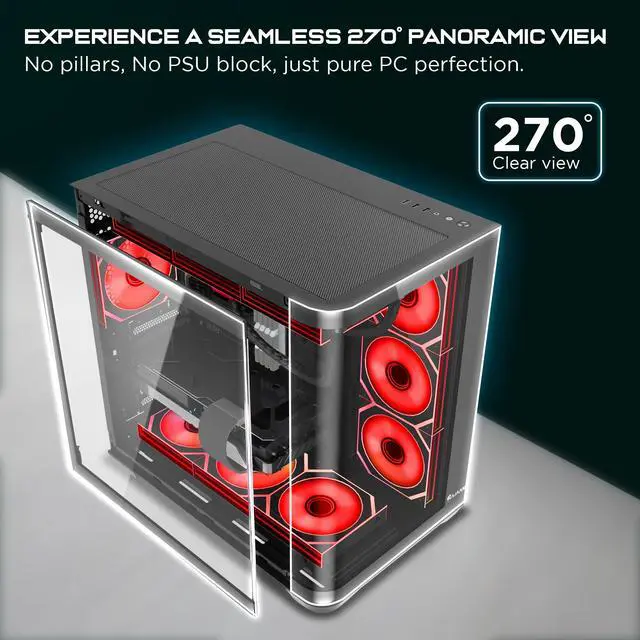 Alt view image 4 of 7 - HAJAAN Gaming Desktop PC, Intel Core Ultra 7 265K, GeForce RTX 5070 12GB GDDR7, AI-Enhanced Graphics, 32GB DDR5, 2 TB NVMe SSD, INTEL Z890, Liquid Cooling, Wi-Fi 7, Window 11 Pro