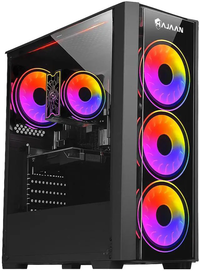 Main image of HAJAAN BREEZE Gaming PC 12th Gen Intel i7-12700F, RTX 5070 12GB GPU, 32GB RAM, 1TB NVMe SSD, Windows 11 Pro