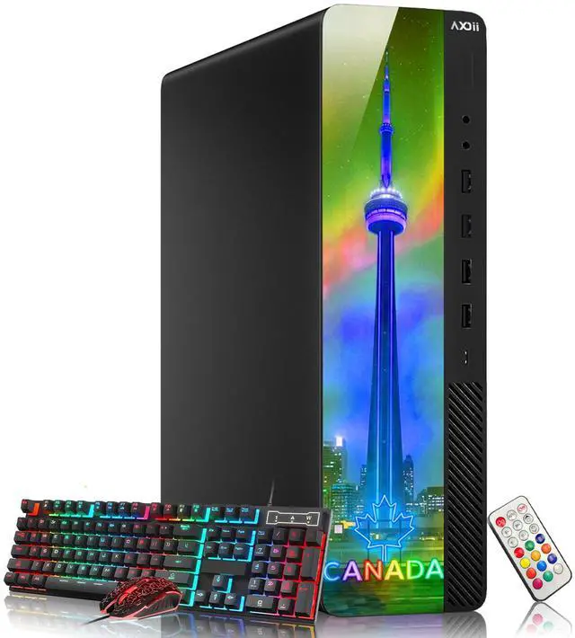 Alt view image 5 of 7 - AXOII RGB Desktop Computer PC Intel Core i5 up to 4.0GHz, 16GB RAM, 256GB NVMe SSD, Wi-Fi, Bluetooth, Windows 11 Pro