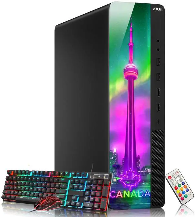 Alt view image 5 of 7 - AXOII RGB Desktop Computer PC Intel Core i7 up to 4.60GHz, 16GB RAM, 256GB NVMe SSD, Wi-Fi, Bluetooth, Windows 11 Pro