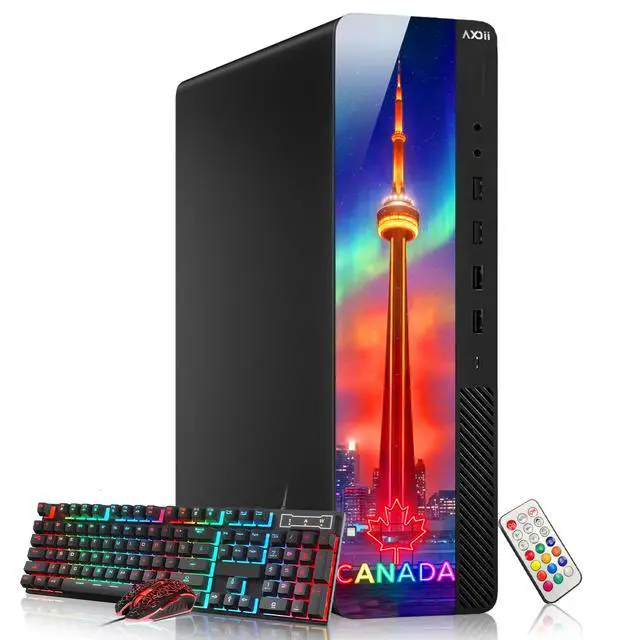 Alt view image 7 of 7 - AXOII RGB Desktop Computer PC Intel Core i5 up to 4.0GHz, 16GB RAM, 512GB NVMe SSD, Wi-Fi, Bluetooth, Windows 11 Pro