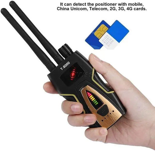 Alt view image 4 of 7 - T8000 Portable Anti Spy Radio RF Signal Detector for Hidden Camera Detection - GSM Audio Bug Finder / GPS Scanner