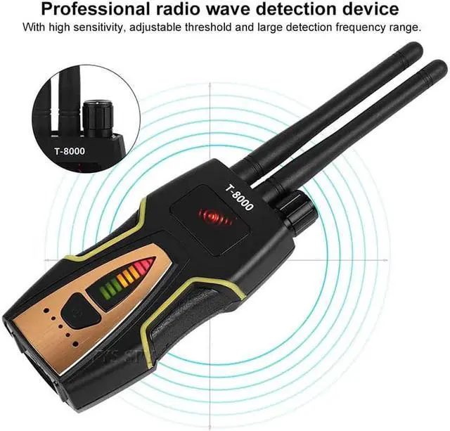 Alt view image 5 of 7 - T8000 Portable Anti Spy Radio RF Signal Detector for Hidden Camera Detection - GSM Audio Bug Finder / GPS Scanner