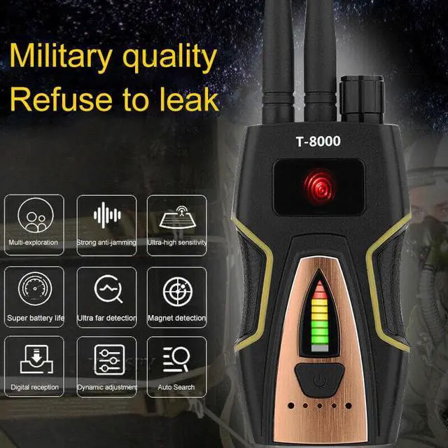 Alt view image 6 of 7 - T8000 Portable Anti Spy Radio RF Signal Detector for Hidden Camera Detection - GSM Audio Bug Finder / GPS Scanner