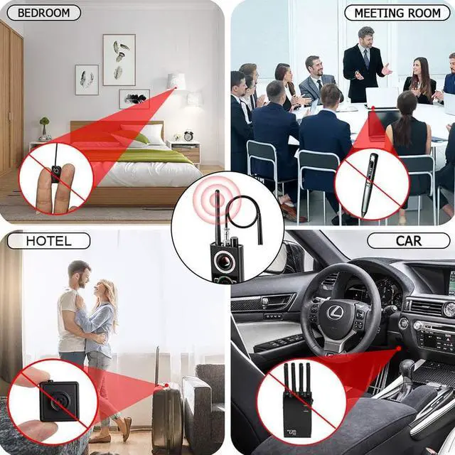 Alt view image 4 of 5 - K68 Anti Spy Wireless RF Bug Detector for Hidden Camera, GPS Tracker, Phone SIM Card, Eavesdropper Detection - Military Version