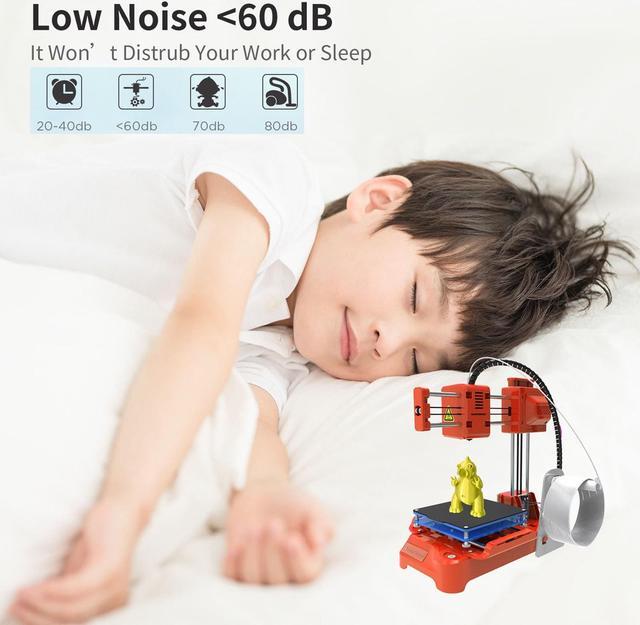 Alt view image 5 of 7 - EasyThreed K7 Mini Desktop 3D Printer for Kids / Beginners Household Education (100x100x100mm Print Size, One-Key Printing)
