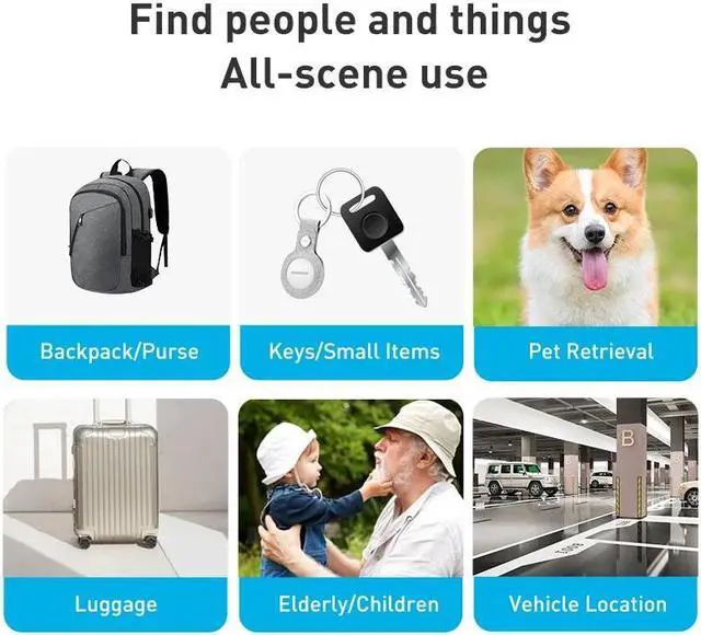 Alt view image 3 of 7 - MOMAX PinTag BR5 Wireless Positioning Anti-lost Real-time Tracker with Apple Find My Certified (Black)
