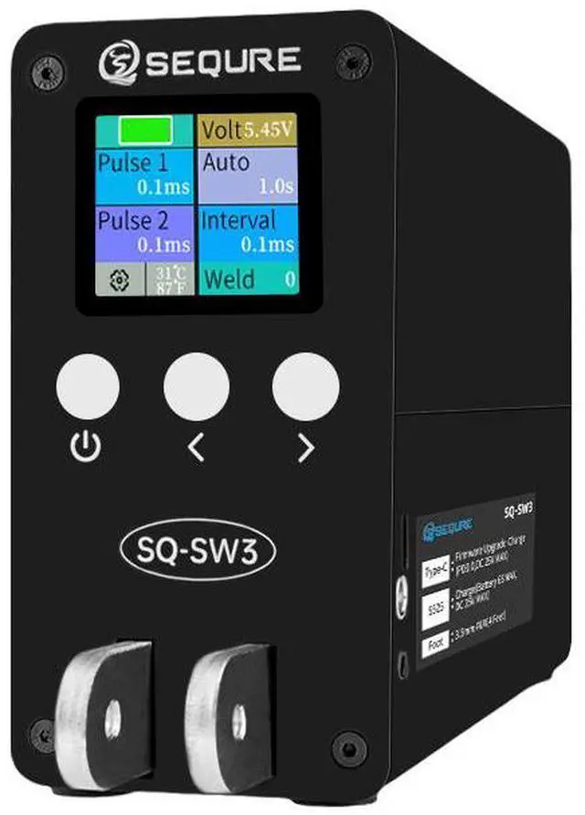 Alt view image 2 of 7 - SEQURE SW3 Spot Welder Max 2500A Capacitor Energy Storage Spot Welding Machine for 18650, 21700 Lithium Battery Pack Building with SWP25 Split Handle