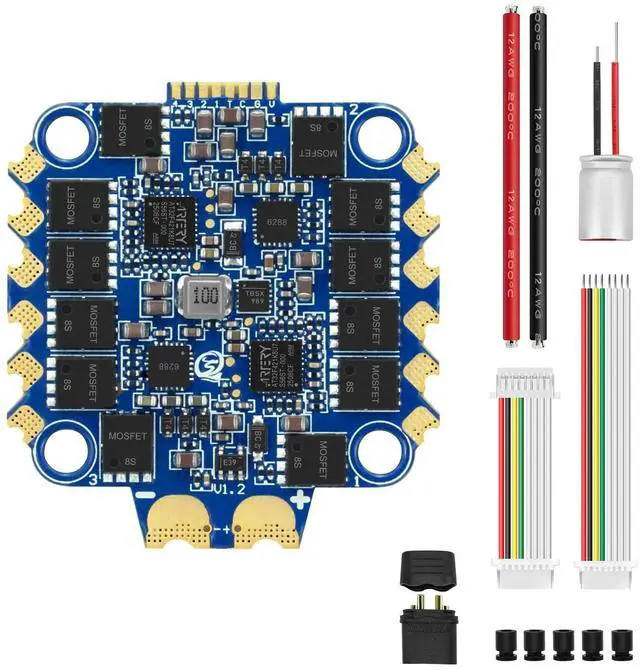 Alt view image 6 of 7 - SEQURE Blueson A2 8S 70A ESC 128KHz 4IN1 ESC for FPV Drones Racing and Freestyle - BLHeli_32
