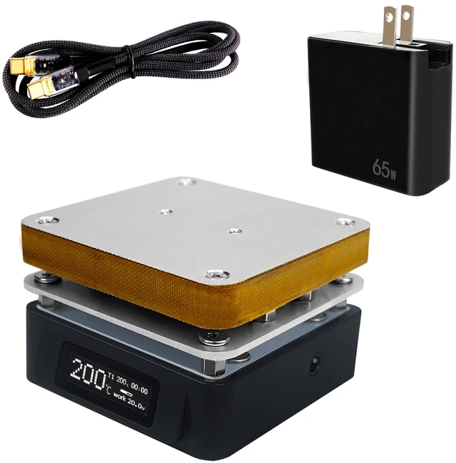 Main image of SEQURE T55 Smart Mini Constant Temperature Adjustable Soldering Hot Plate PCB Preheating Plate LED Desoldering Support PD|QC|DC Power Supply Repair Tools for Mobile Phone