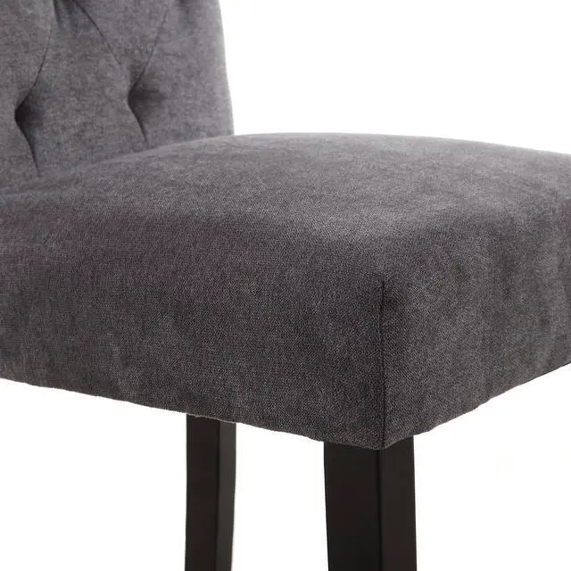 Alt view image 5 of 7 - LSSPAID Set of 2 Stylish Dining Room Chairs with Solid Wood Legs, Gray