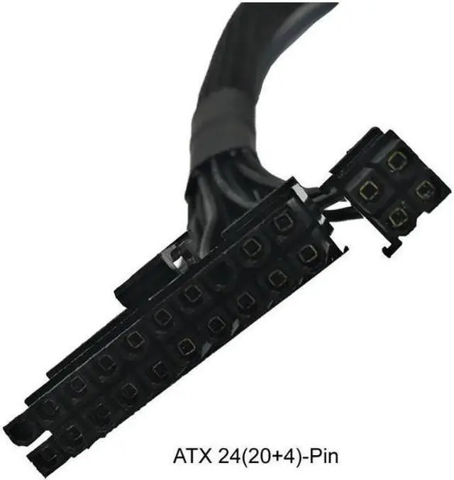 Alt view image 2 of 5 - AYA 24" (24-INCH) ATX 24(20+4)-Pin to 18-Pin + 10-Pin Extension Modular PSU for Seasonic M12II Evo Series 520, 620, 650, 750, 850