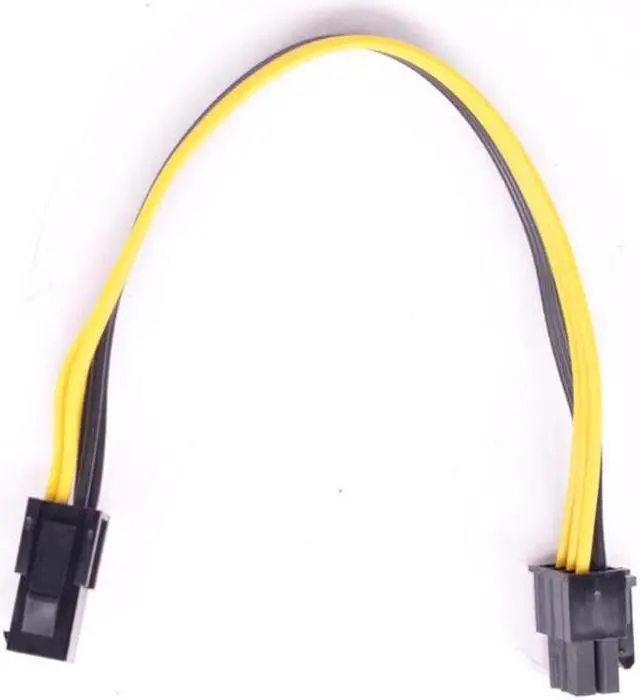 Alt view image 3 of 4 - PCI-e 6Pin Male to CPU 4Pin Female Power Conversion Cable ATX 12V 4Pin to PCI express 6 Pin Power Supply Cable 18AWG