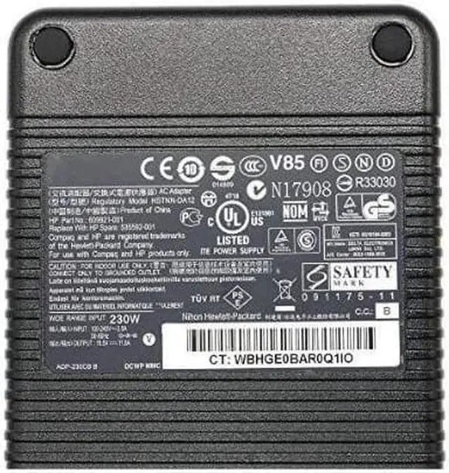 Alt view image 2 of 4 - 230W Original for HP 19.5V 11.8A 609921-001 535592-001 For HP HSTNN-DA12 230W Power Adapter 8460W/8560W/8570W/8740W/8760W/8770W