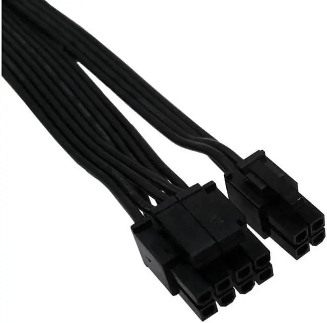 Alt view image 4 of 4 - CPU 8 Pin Female to CPU 8 Pin ATX 4 Pin Male Power Supply Converter Adapter Extension Cable for Motherboard 9.5-inch(24cm)